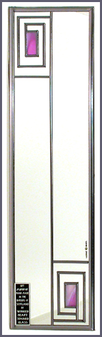 Minimalist Spiral Mauve Mirror